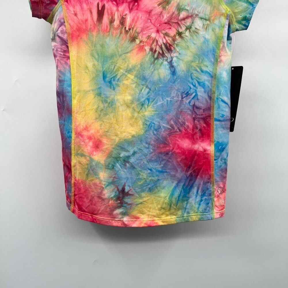VOGO Womens Tie Dye Active T-Shirt Colorful Size Small New - Picture 3 of 9